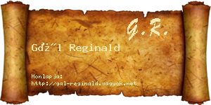 Gál Reginald névjegykártya